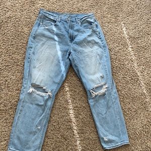 Blue American Eagle mom jeans size 12 regular